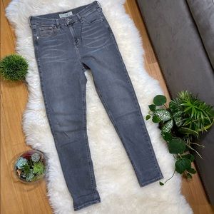 Topshop Jamie Grey Skinny Jeans Size W30 L30